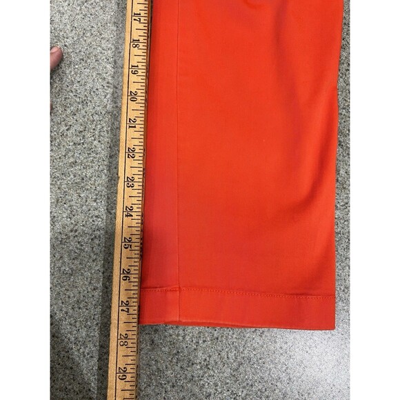 Lauren Ralph Lauren Jeans Size 6Womens Orange Stretch Mid Rise Straight Ankle - Picture 8 of 14